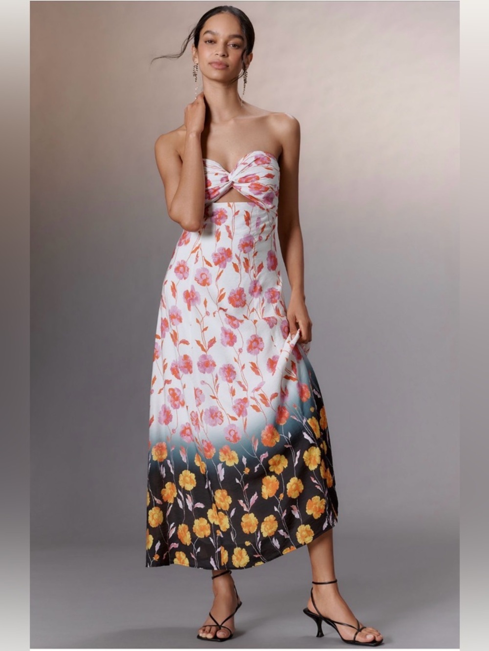 Function & Fringe Edit | Anthropologie printed midi dress floral - Picture 2 of 8